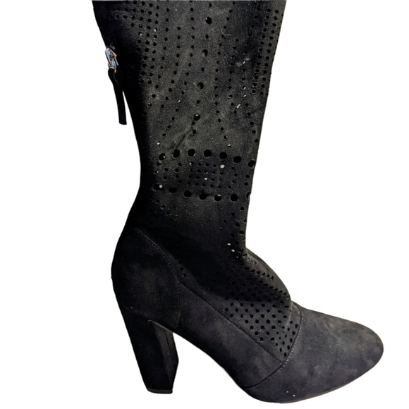 Steve MaddenWomens Steve Madden Eden Perforated Over-The-Knee Boots Sz 8M - Picture 7 of 9